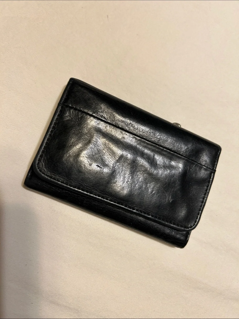 HOBO Black Leather Men's Bifold Wallet